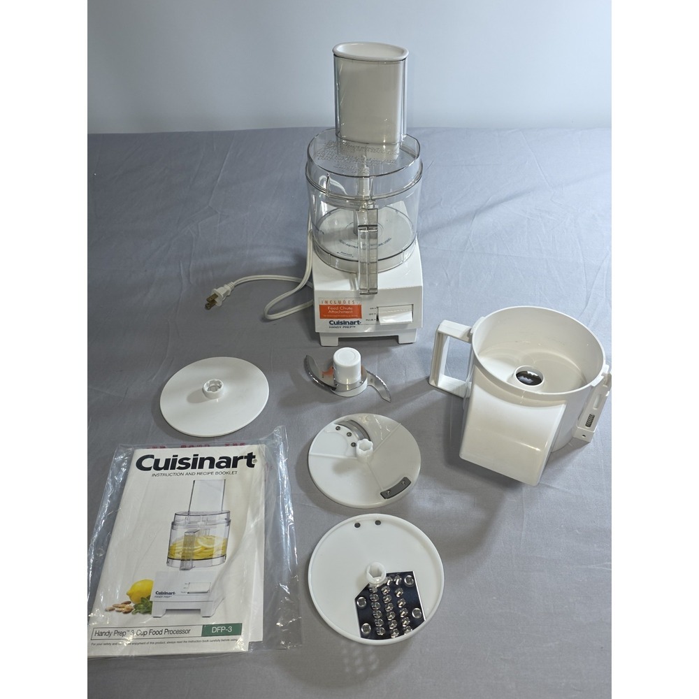 Cuisinart Handy Prep 3Cup Food Processor w Accessories DFP3